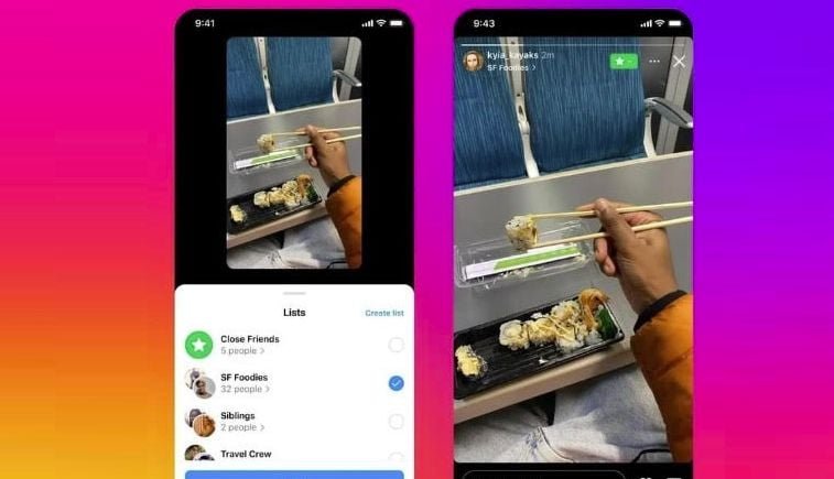 Instagram Rolls Out Option To Share Stories With Multiple Group Lists at Once