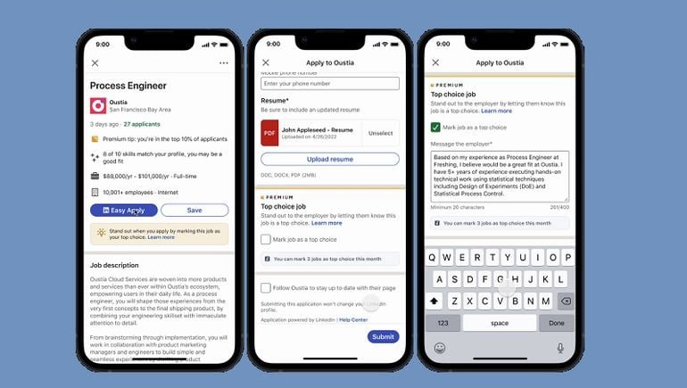 LinkedIn Looks to Help Candidates Stand Out With ‘Top Choice’ Job Application Option