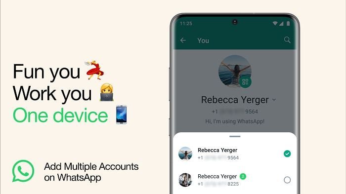 WhatsApp Adds Account Switching In-App